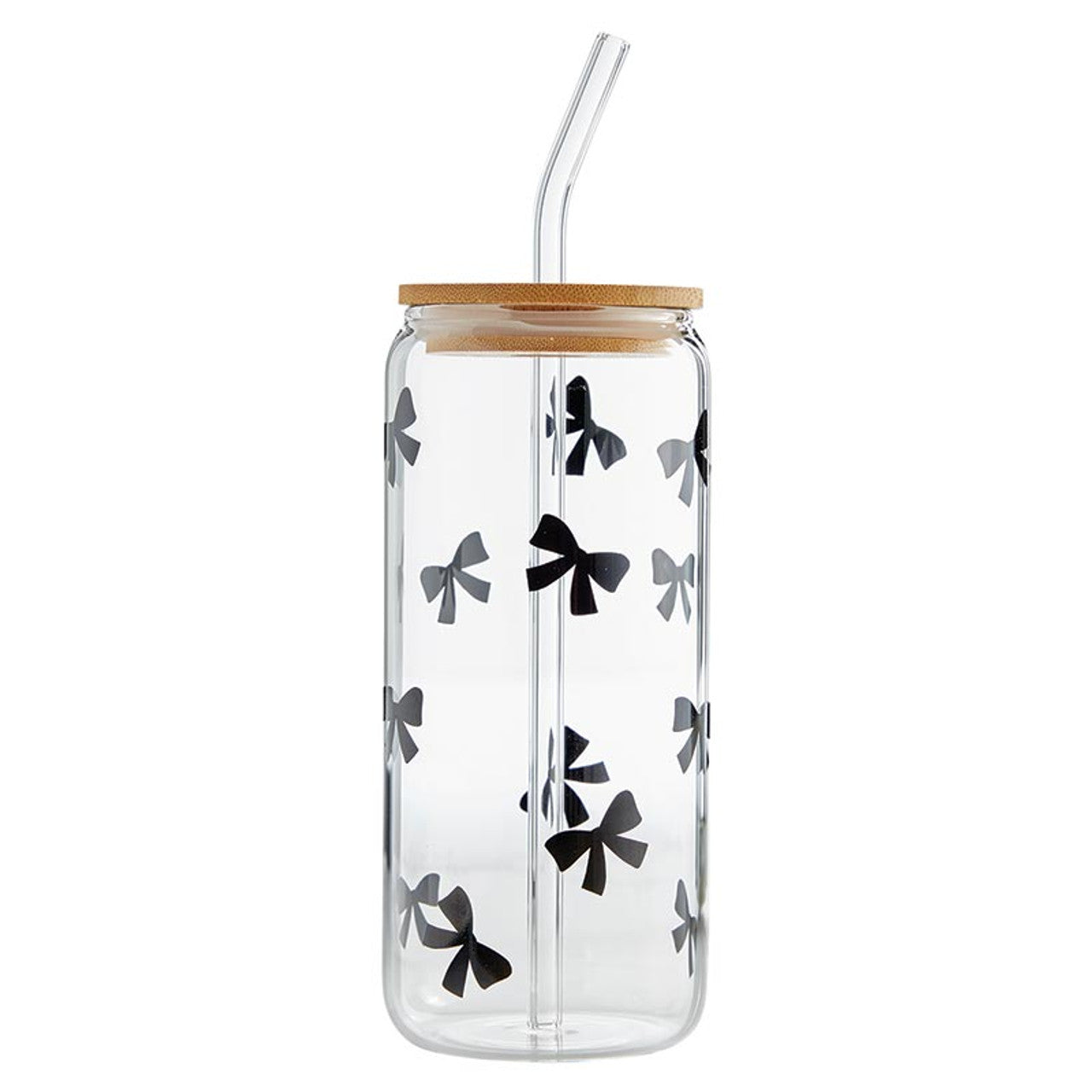 Black Bow Glass Tumbler