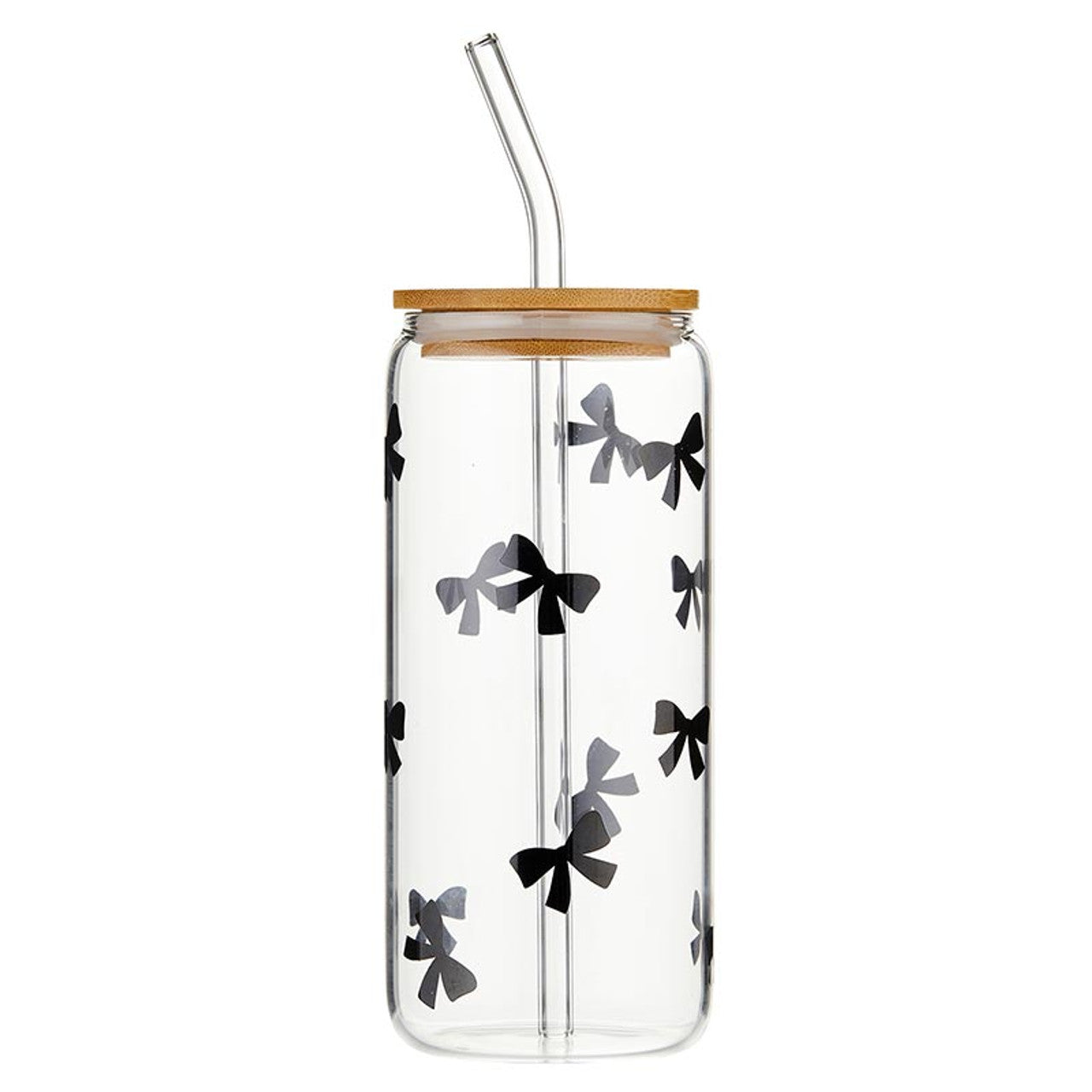 Black Bow Glass Tumbler